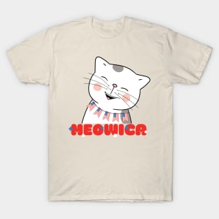 Meowica Cute Cat 4th of July T-Shirt